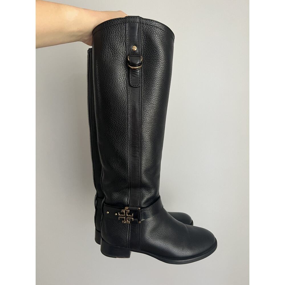 Tory Burch Elina riding leather boots 6.5
